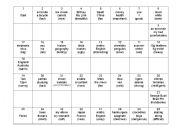 English Worksheet: Comparative Board Game
