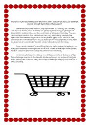 English Worksheet: Supermarket Trip