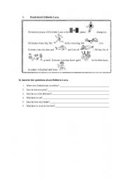 English Worksheet: REadings present simple