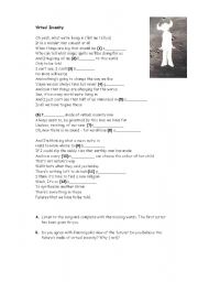 English worksheet: Virtual Insanity