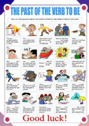 English Worksheet: THE PAST OF THE VERB TO BE