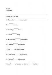 English Worksheet: elementary quiz