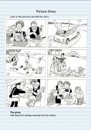 English Worksheet: Picture Story