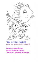 English Worksheet: Fish family