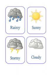 Weather flashcards