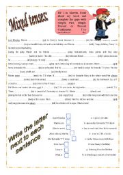 English Worksheet: Mixed tenses: Simple PAst, Simple Present and Present Continuous