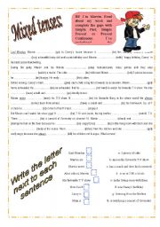 Mixed tenses: Simple PAst, Simple Present and Present Continuous