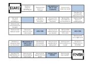 English Worksheet: Present Perfect Board Game