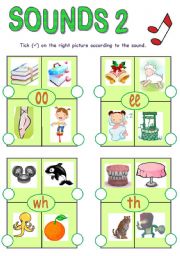 English Worksheet: Sounds (2-3)