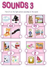 English Worksheet: sounds (3-3)