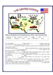 English Worksheet: The United States