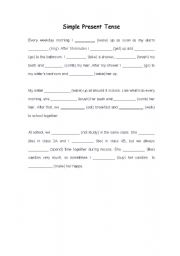 English worksheet: Simple Present Tense