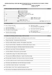 English Worksheet: quiz