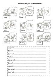 English Worksheet: Future Tense