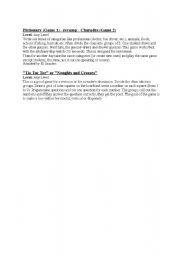 English Worksheet: Pictionary Games