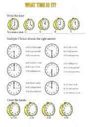 English Worksheet: Time