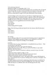 English Worksheet: using video with YLs