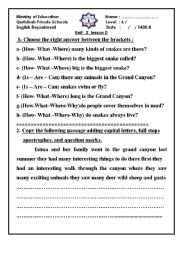 English worksheet: worksheet