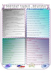 English Worksheet: PRESENT SIMPLE - REVISION