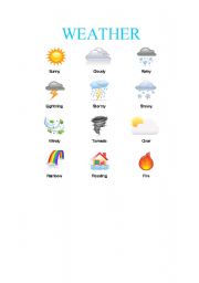 English Worksheet: Weather