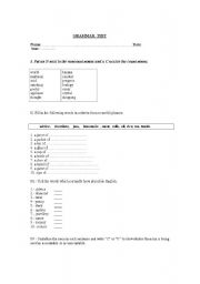 English Worksheet: countable and noncountables nouns