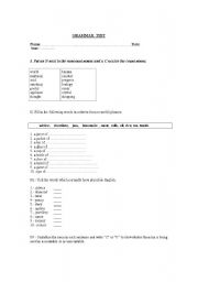 countable and noncountables nouns