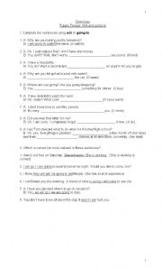 English worksheet: Future Tenses