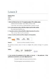 English worksheet: Grammar guide for passive voice