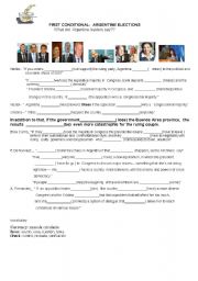 English Worksheet: Argentina elections
