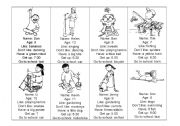 English Worksheet: Childrens Alternative Identity Role Play Cards 1