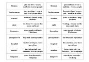 English Worksheet: Relative Clause Matching and Speaking