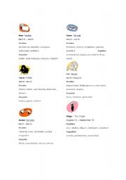 English worksheet: zodiac and astrology