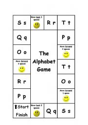 English Worksheet: The alphabet game