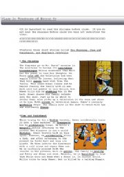 English Worksheet: Simpsons: Treehouse of terror