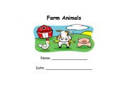 English Worksheet: farm animal book