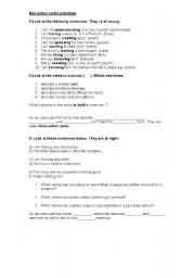 English Worksheet: Non-action verbs exercise