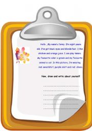 English Worksheet: writing