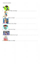 English Worksheet: Present Continuous