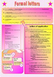 English Worksheet: Letter of application