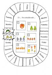 English Worksheet: Caterpillar game