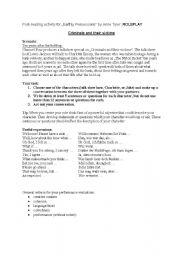 English Worksheet: Earthly Possessions by Anne Tyler: Role Play