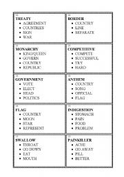 English Worksheet: Taboo