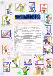 English Worksheet: MIXED TENSES