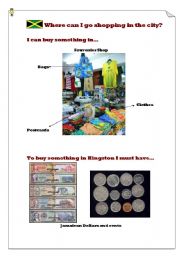 English Worksheet: Where can I go shopping in Kingston?(4)