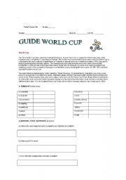 English worksheet: guide world up