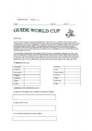 English Worksheet: guide world up