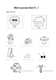 Clothes and weather