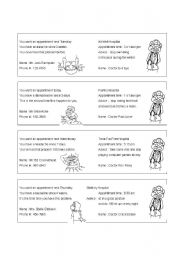 English Worksheet: At the doctors speaking cards (part 2)
