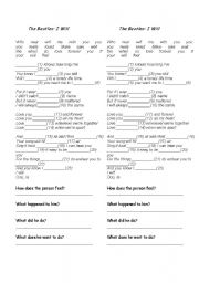 English worksheet: The Beatles I Will (White Album) Cloze