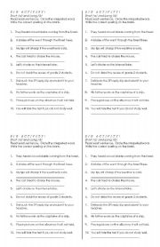 English Worksheet: Spelling Activity - long a and short a sounds